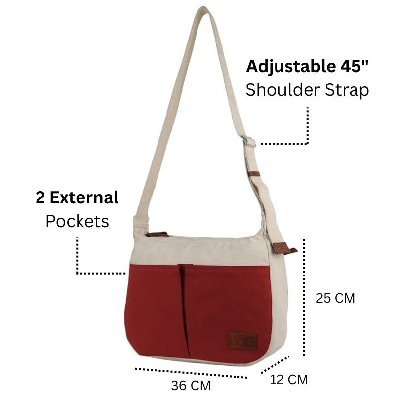 The Urban Duo Crossbody: Red
