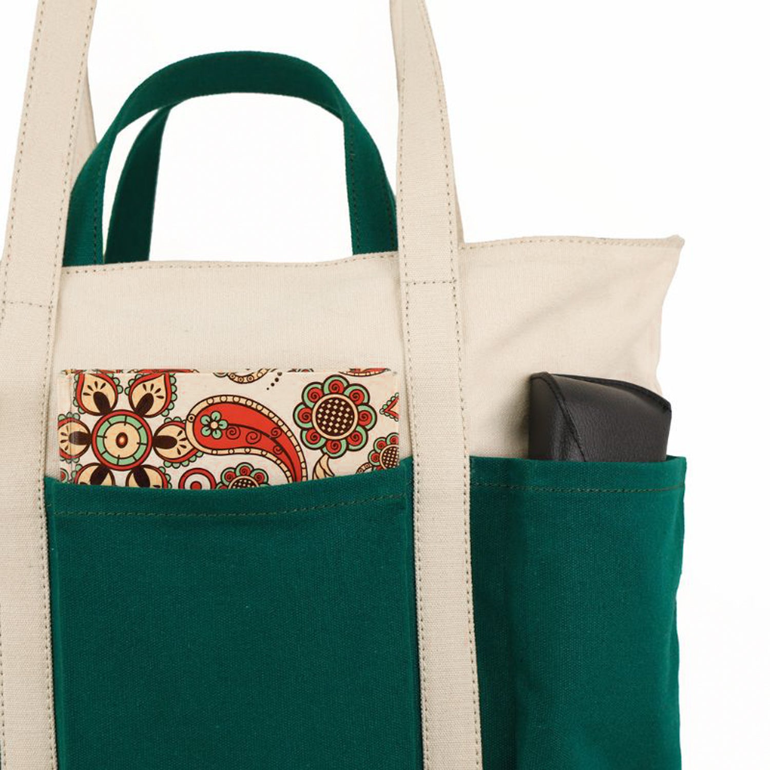 The Verde Panel Tote: Teal