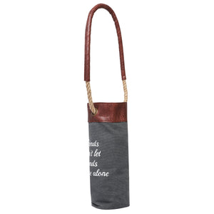 Mona-B Bag Mona B 100% Canvas Wine Bags Perfect to give as a Gift or for Yourself as You New go-to Wine Bag (Friends)