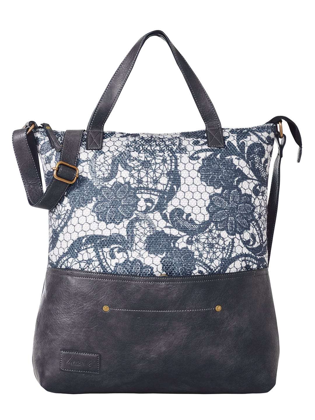 Mona-B Bag Mona B Canvas Large Vintage Handbag, Shoulder Bag, Zipper Tote Bag for Shopping, Travel with Stylish Design For Women (Grey, Kilim) - M-7002
