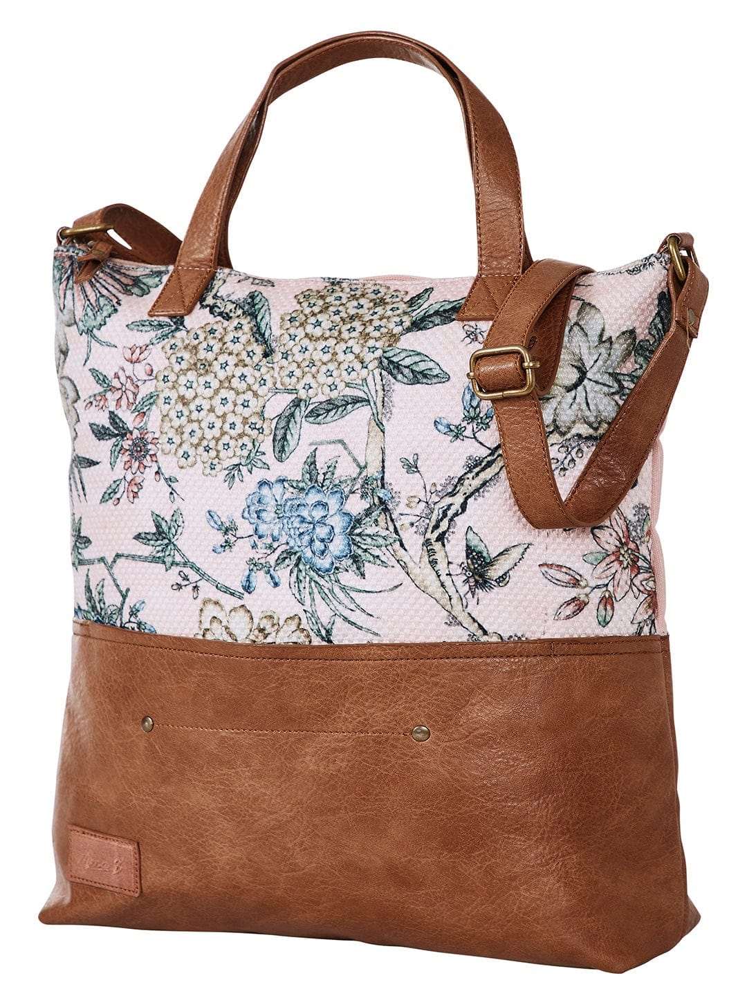 Mona-B Bag Mona B Canvas Large Vintage Handbag, Shoulder Bag, Zipper Tote Bag for Shopping, Travel with Stylish Design For Women (Pink, Kilim) - M-7000