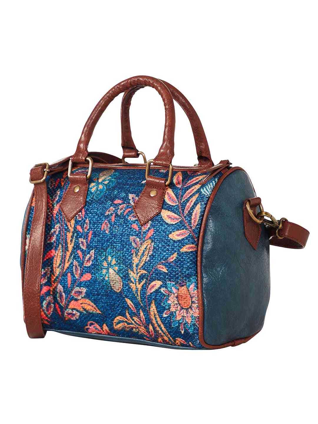 Mona-B Bag Mona B Canvas Small Vintage Handbag, Shoulder Bag, Crossbody Bag For Shopping, Travel With Stylish Design For Women (Blue, Kilim) - M-7004