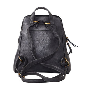 Mona-B Bag Mona B Convertible Backpack for Offices Schools and Colleges with Stylish Design for Women: Vale (Gunmetal)