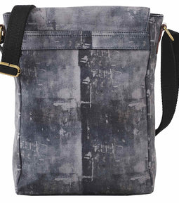 Mona-B Bag Mona B Grey Medium Canvas Messenger Crossbody Bag with Stylish Design for Women and Men