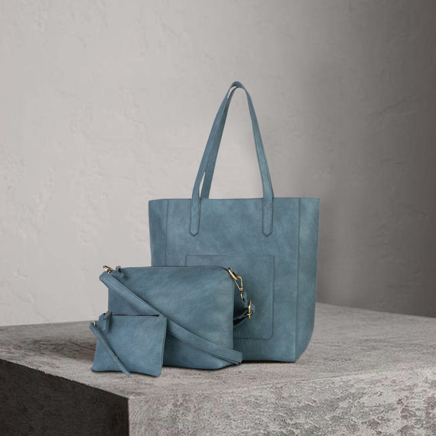 Vegan Leather Carry All Tote Bag | Archer and Olive