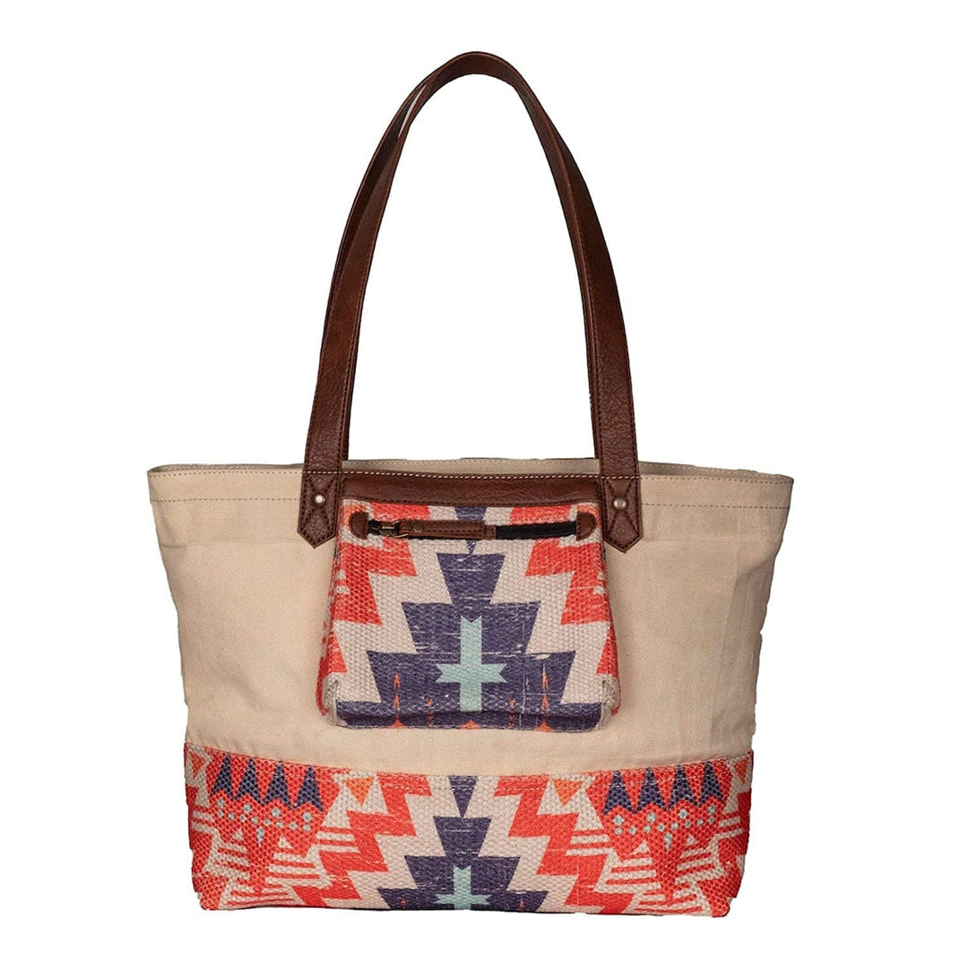 Mona-B Bag Mona B Large Canvas Handbag for Women | Zipper Tote Bag | Crossbody Bag for Grocery | Stylish Vintage Shoulder Bags for Women (Peyton) Multicolour