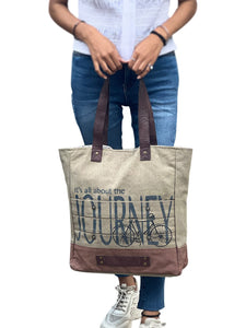 Mona-B Bag Mona B Large Canvas Handbag for Women | Zipper Tote Bag for Grocery, Shopping, Travel | Stylish Vintage Shoulder Bags for Women (Beige) - M-3702
