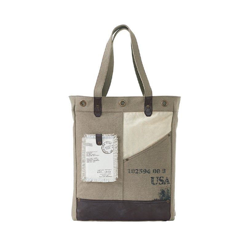 Mona-B Bag Mona B Large Canvas Handbag for Women | Zipper Tote Bag for Grocery, Shopping, Travel | Stylish Vintage Shoulder Bags for Women (Brown)