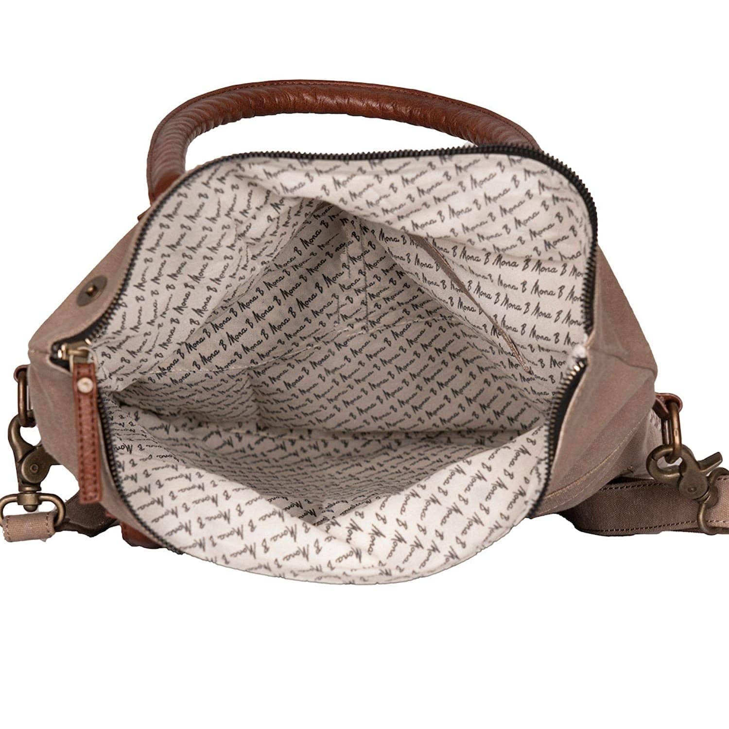 Mona-B Bag Mona B Large Canvas Handbag for Women | Zipper Tote Bag |Multicolor Crossbody Bag | Stylish Vintage Shoulder Bags for Women (Luna)