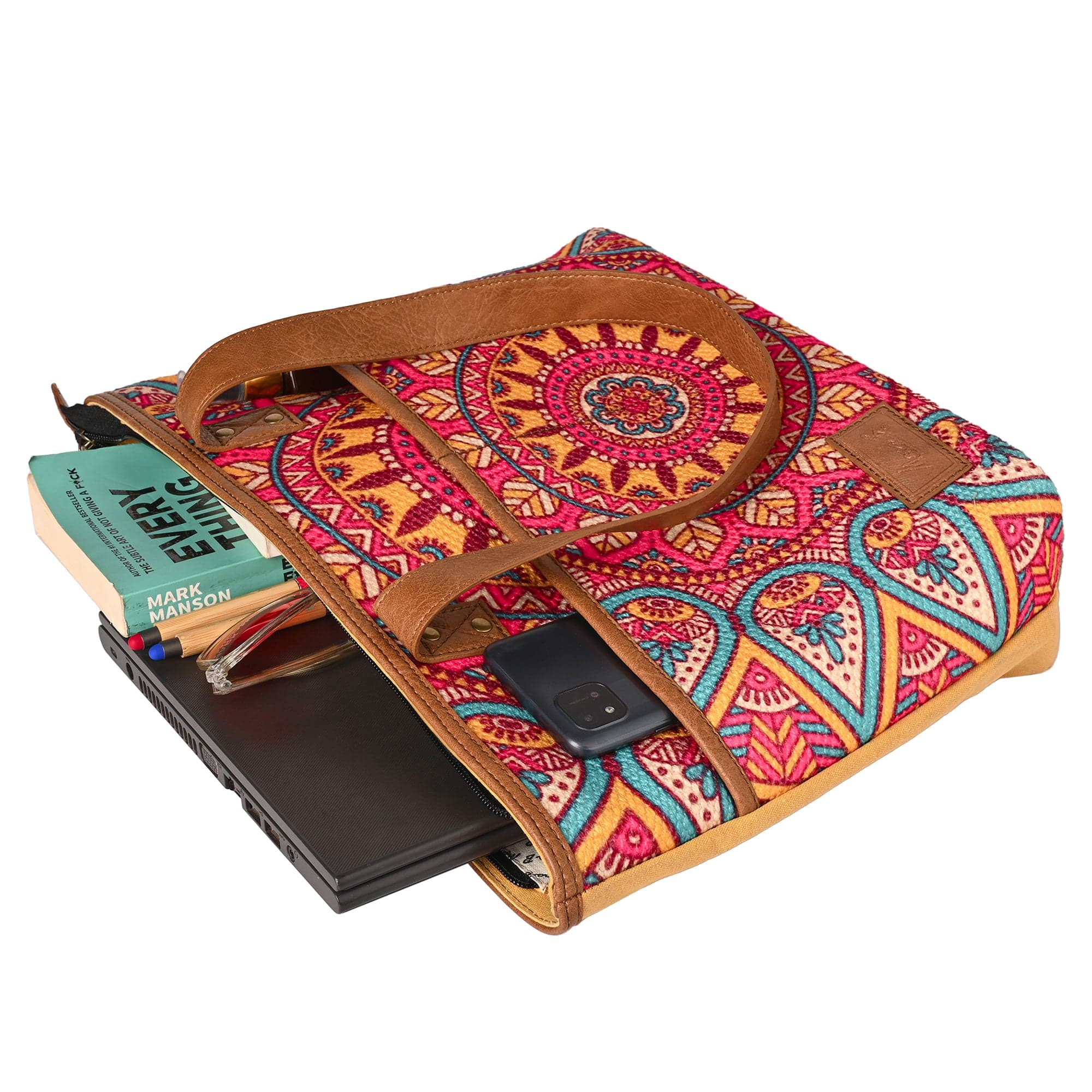 Mona B Mandala Shoulder Bag with Laptop Compartment - Handbag by Mona-B - Backpack, Bag, Flash Sale, New Arrivals, Sale, Shop2999, Shop3999
