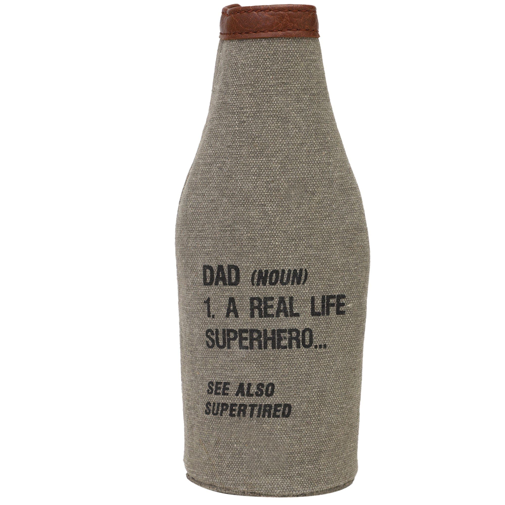 Mona-B Bag Mona B Pint Beer Bottle Covers with Stylish Printing for Men and Women (SUPER DAD)
