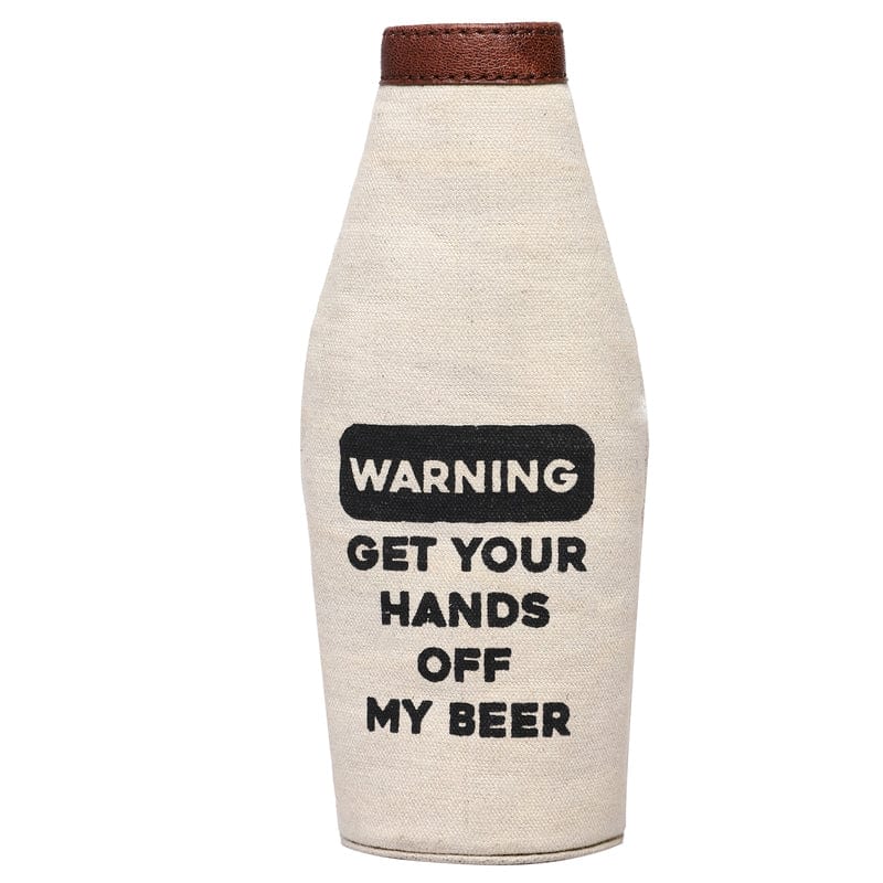 Mona-B Bag Mona B Pint Beer Bottle Covers with Stylish Printing for Men and Women (Warning)