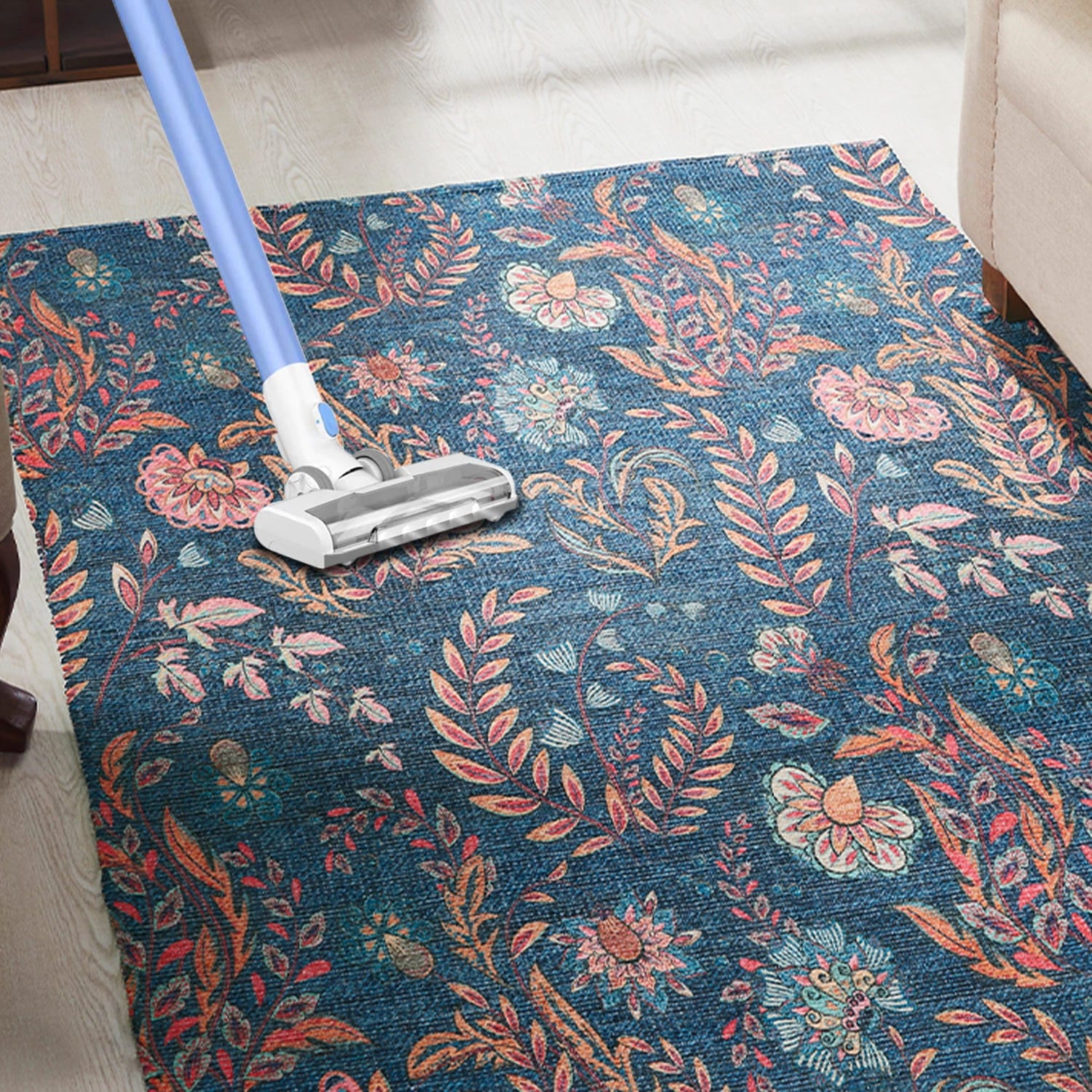 Mona-B Bag Mona B Printed Vintage Dhurrie Carpet Rug Runner Floor Mat for Living Room Bedroom: 3.5 X 5.5 Feet Multi Color- PR-102