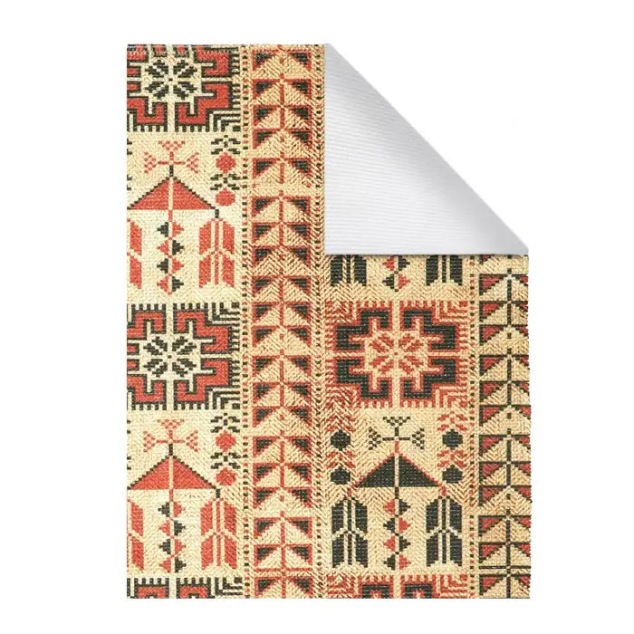 Printed Vintage Style Dhurrie Carpet Rug Runner - 3.5 X 5.5 Feet Multi Color Floor Mat