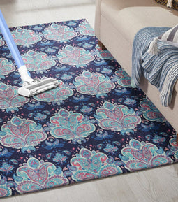 Mona-B Bag Mona B Printed Vintage Dhurrie Carpet Rug Runner Floor Mat for Living Room Bedroom: 3.5 X 5.5 Feet Multi Color- PR-106