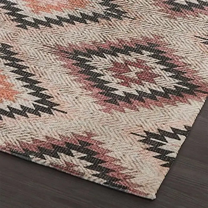 Vintage Printed Dhurrie Carpet 3.5x5.5 Feet - Multi Color Floor Mat for Home