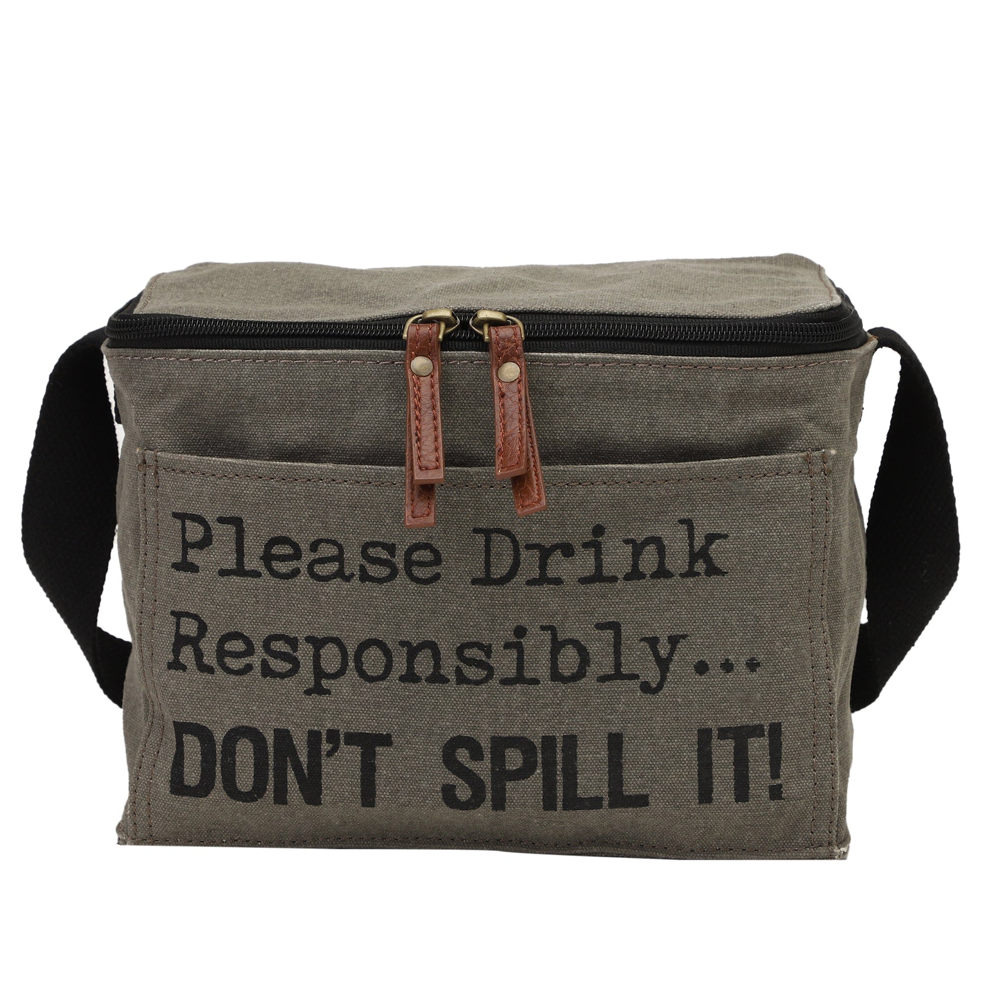 Mona B Responsible 6 Pack Insulated Can & Bottle Cooler Grey - Drinkware by Mona-B - Backpack, Flat40, Sale, 
