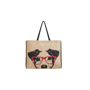 Mona-B Bag Mona B Reusable Jute Shopping Bag With Stylish Design for Men and Women (Barker)