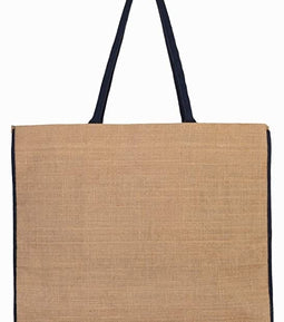Mona-B Bag Mona B Reusable Jute Shopping Bag With Stylish Design for Men and Women (Bon Voyage)
