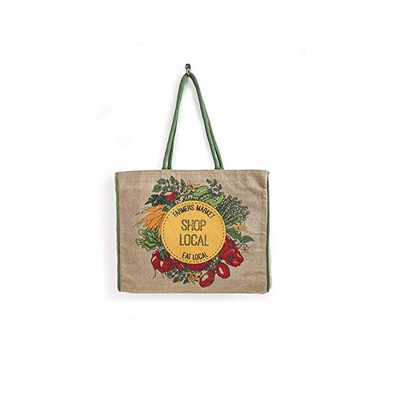 Mona-B Bag Mona B Reusable Jute Shopping Bag With Stylish Design for Men and Women (Shop Local)