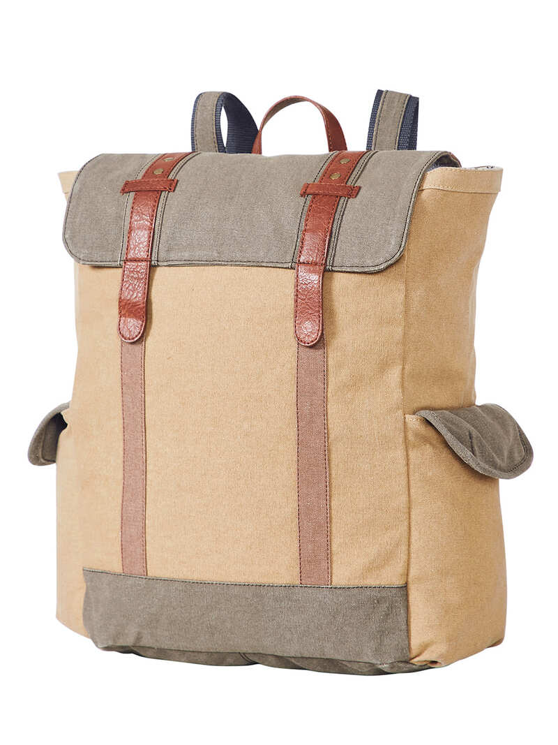 Mona B Sebastian 100% Cotton Canvas Recycled Casual Back Pack for Men and Women - Backpack by Mona-B - Backpack, Deal of The Week, Flash Sale, INT_Backpack, Sale, Shop2999, Shop3999