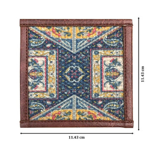 Mona-B Bag Mona B Set of 4 Printed Coasters, 4.5 INCH Square, Best for Bed-Side Table/Center Table, Dining Table- PC-101