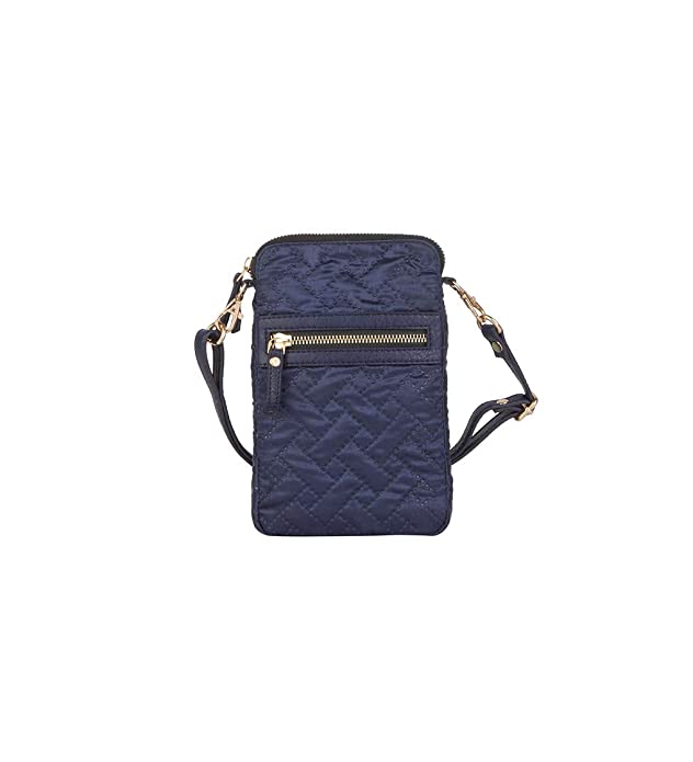 Mona B Small Recycled Quilted Polyester Messenger Crossbody Sling Bag with Stylish Design for Women: Navy - Crossbody Sling Bag by Mona-B - Backpack, EOSS, Flash Sale, Flat60, Flat70, Sale, Shop1999, Shop2999, Shop3999
