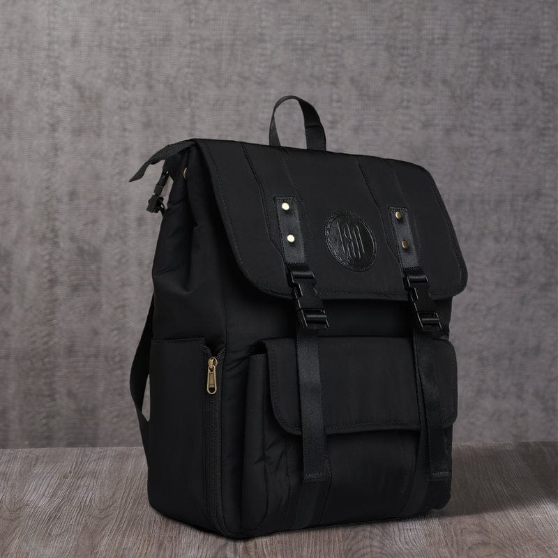 Mona B Unisex Backpack With 14 inches Laptop Compartment: Troy Black - RP-303 BLK - Backpack by Mona-B - Backpack, Flash Sale, INT_Backpack, New Arrivals, Sale