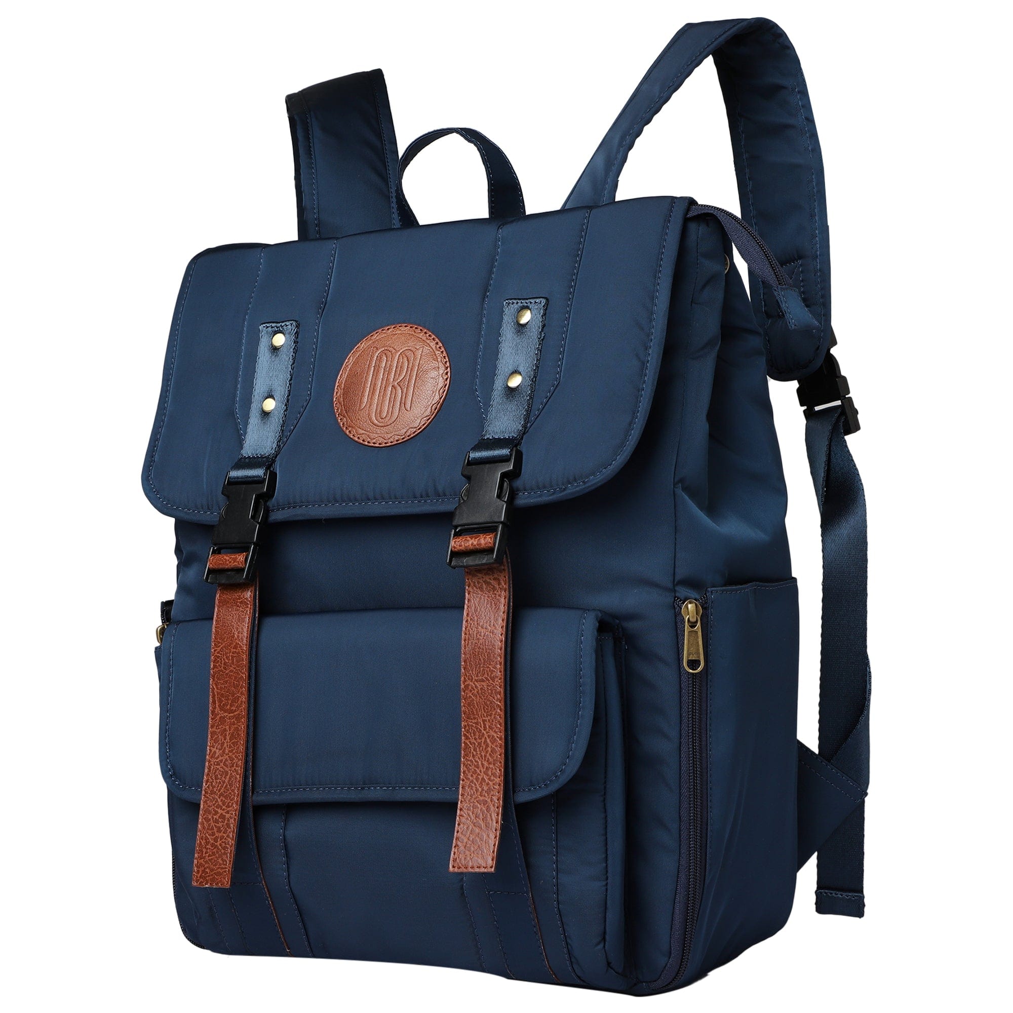 Mona B Unisex Backpack With 14 inches Laptop Compartment: Troy Navy - RP-303 NAV - Backpack by Mona-B - Backpack, Flash Sale, INT_Backpack, New Arrivals, Sale