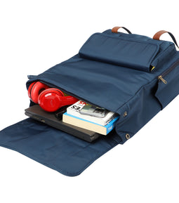 Mona-B Bag Mona B Unisex Backpack With 14 inches Laptop Compartment: Troy Navy - RP-303 NAV