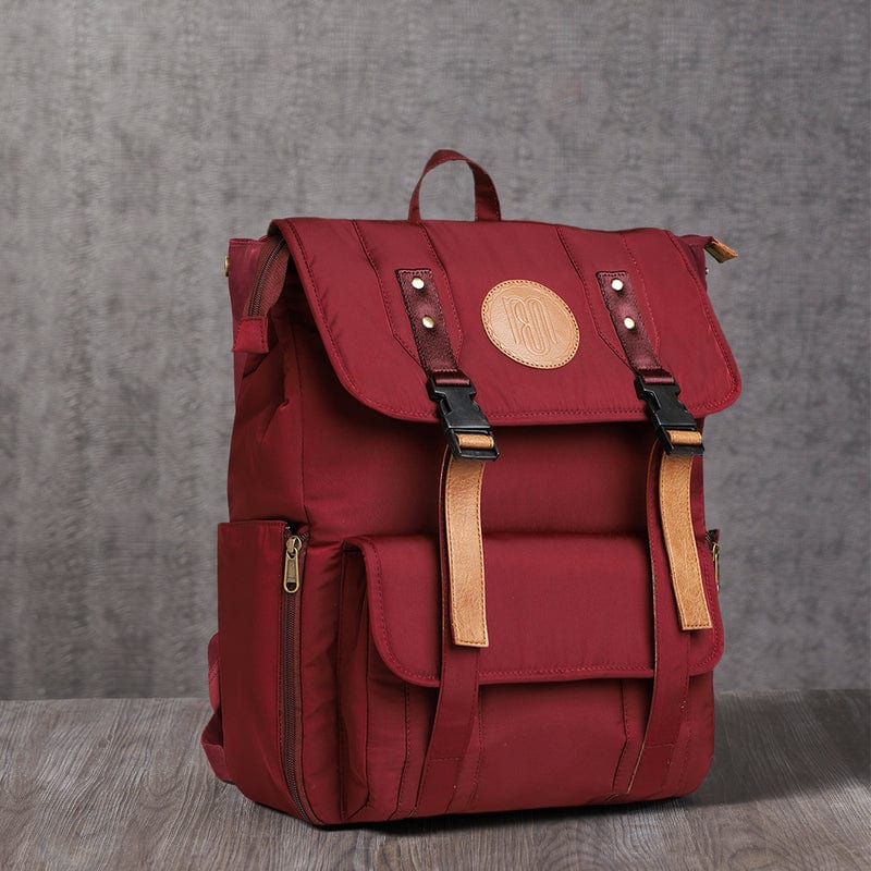 Mona-B Bag Mona B Unisex Backpack With 14 inches Laptop Compartment: Troy Wine - RP-303 WIN