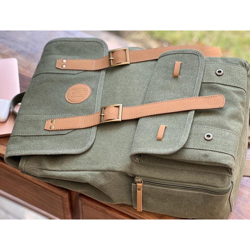 Mona B Unisex Canvas Back Pack for Office | School and College with Upto 14" Laptop/ Mac Book/ Tablet: Delta - Backpack by Mona-B - Backpack, Deal of The Week, EOSS, Flash Sale, Flat60, INT_Backpack, Sale, Shop2999, Shop3999