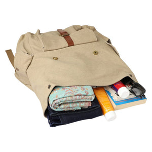 Mona B Unisex Canvas Back Pack for Office | School and College with Upto 14" Laptop/ Mac Book/ Tablet: Flint - Backpack by Mona-B - Backpack, Deal of The Week, EOSS, Flash Sale, Flat60, INT_Backpack, Sale, Shop2999, Shop3999