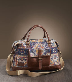 Mona-B Bag Mona B Unisex Canvas Duffel Bag for Gym, Sports, Travel: Chocolate, Large - (M-7012)