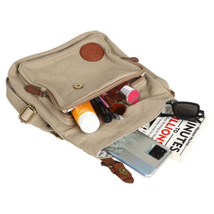 Mona B Unisex Canvas Messenger Crossbody Bag: Flint - Crossbody Sling Bag by Mona-B - Backpack, EOSS, Flash Sale, Flat60, Sale, Shop1999, Shop2999, Shop3999