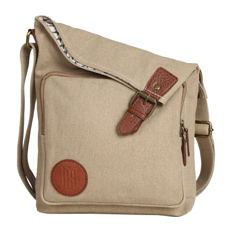 Mona B Unisex Canvas Messenger Crossbody Bag: Flint - Crossbody Sling Bag by Mona-B - Backpack, EOSS, Flash Sale, Sale, 
