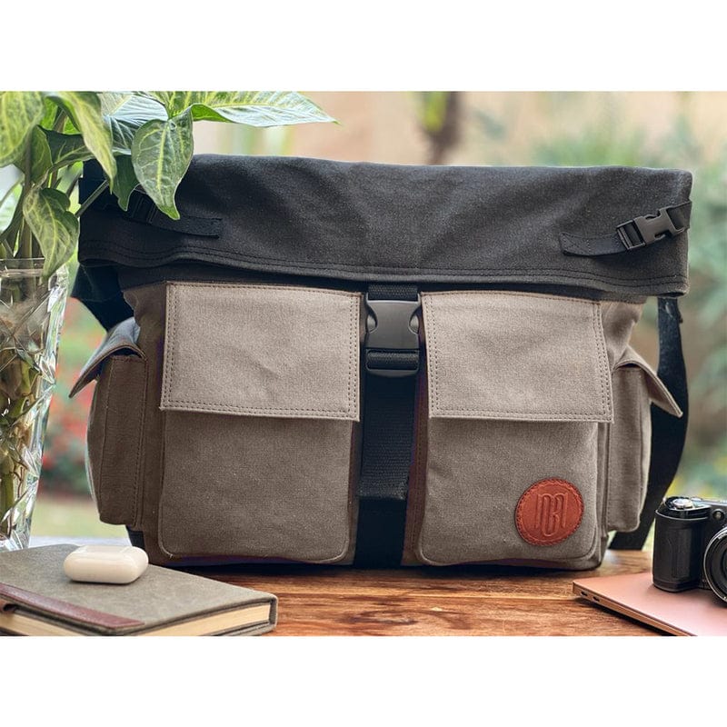 Mona-B Bag Mona B Unisex Canvas Messenger Crossbody Laptop/Tablet/MacBook Bag: Dylan