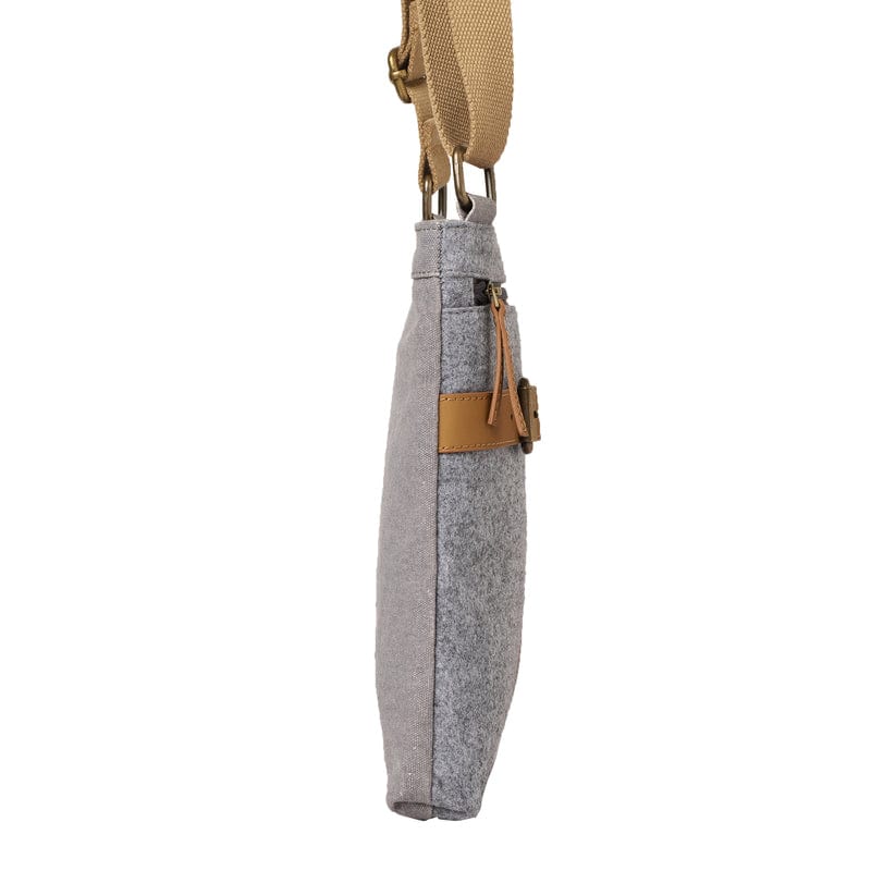 Mona B Unisex Messenger Crossbody Bag: Arctic Light Grey - Crossbody Sling Bag by Mona-B - Backpack, Flat40, Sale, Shop1999, Shop2999, Shop3999