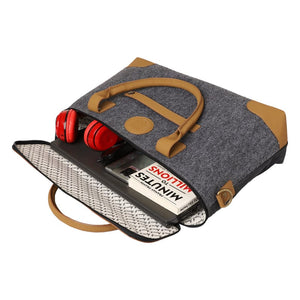 Mona-B Bag Mona B Unisex Messenger | Small Overnighter Bag for upto 14" Laptop/Mac Book/Tablet with Stylish Design: Arctic Dark Grey