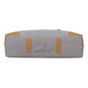 Mona-B Bag Mona B Unisex Messenger | Small Overnighter Bag for upto 14" Laptop/Mac Book/Tablet with Stylish Design: Arctic Light Grey