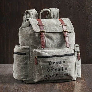 Mona B Upcycled Canvas Back Pack for Office | School and College with Upto 14ƒ?� Laptop/ Mac Book/ Tablet with Stylish Design for Men and Women: Dream - Backpack by Mona-B - Backpack, Deal of The Week, EOSS, Flash Sale, Flat70, INT_Backpack, Sale, 