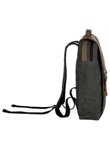 Mona B Upcycled Canvas Back Pack for Office | School and College with Upto 14ƒ?� Laptop/ Mac Book/ Tablet with Stylish Design for Men and Women: Flap - Backpack by Mona-B - Backpack, Deal of The Week, EOSS, Flash Sale, Flat60, Flat70, INT_Backpack, Sale, Shop2999, Shop3999