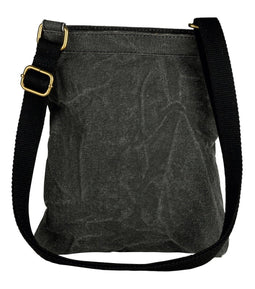 Mona-B Bag Mona B Upcycled Canvas Messenger Crossbody Bag with Stylish Design for Men and Women: Flap