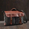 Flap Messenger Laptop Bag for Men & Women - Black