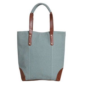 Mona-B Bag Mona B Women Canvas Handbag for Women Tote Bag for Grocery, Shopping, Travel: Sky, Large