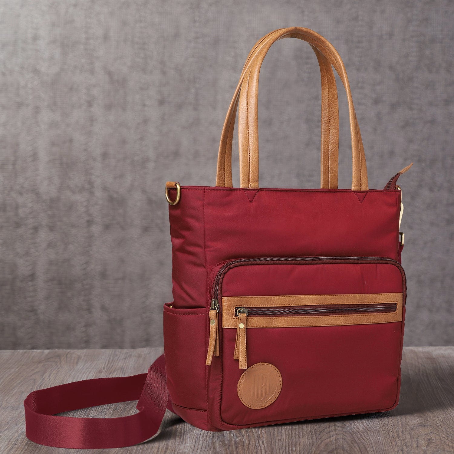 Mona B Women Handbag for Women Tote Bag for Grocery, Shopping, Travel: Arya Wine - RP-300 WIN - Handbag by Mona-B - Backpack, Flash Sale, Sale, Shop2999, Shop3999