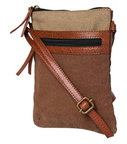 Mona-B Bags Mona B Small Messenger Crossbody Bag with Stylish Design for Girls and Women: Chocolate - (M-2515)
