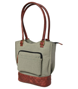 Mona-B Bags Mona B Two in One Convertible Tote: Agean - (M-2510)