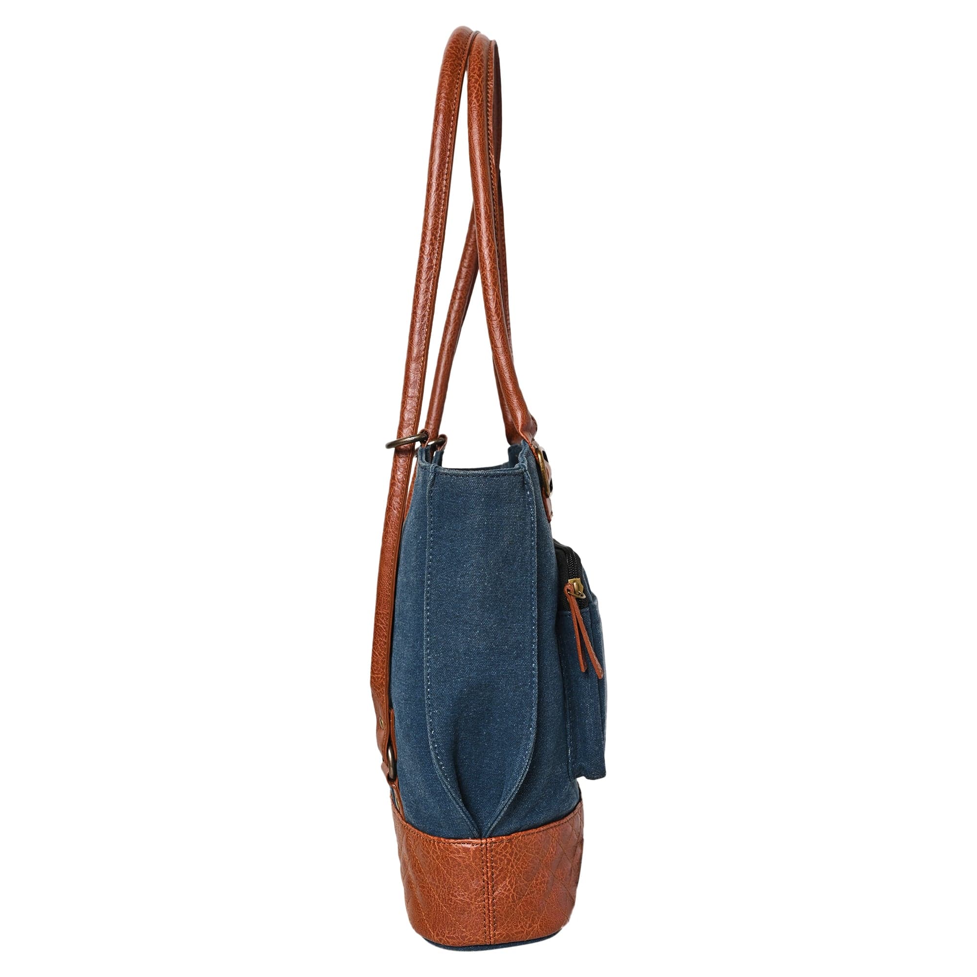 Mona B Two in One Convertible Tote: Denim - (M-2508) - Handbag/Backpack by Mona-B - 