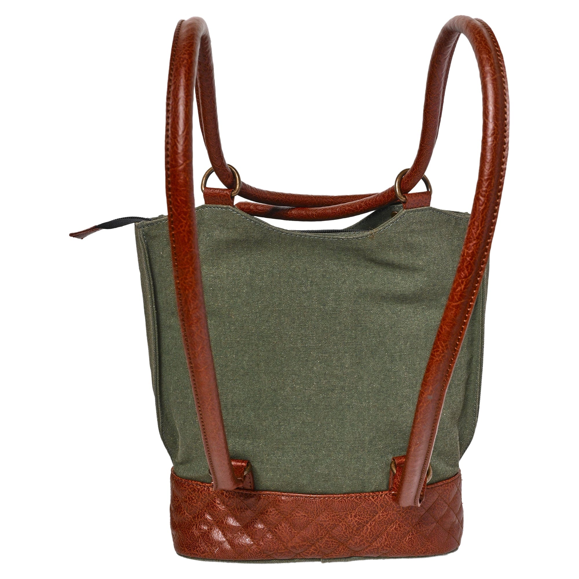 Mona B Two in One Convertible Tote: Forest - (M-2509) - Handbag/Backpack by Mona-B - 